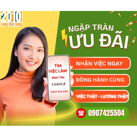 Việc làm bao ăn ở TPHCM: Tuyển bán bánh mì – Nhận việc liền