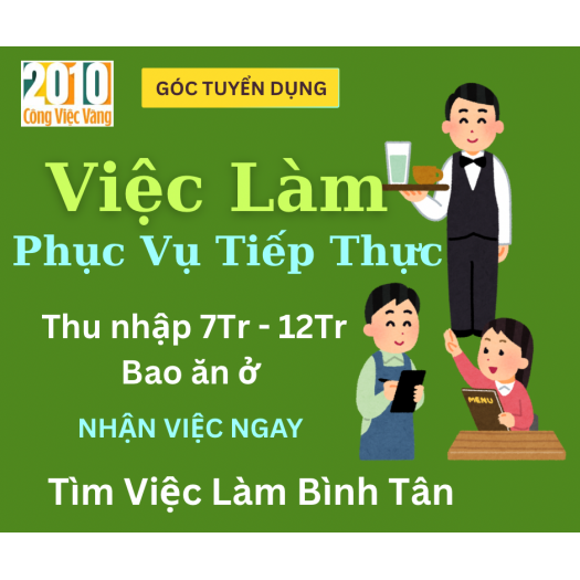 TUYỂN GẤP NAM NỮ PHỤ VIỆC QUÁN NHẬU BAO ĂN Ở TẠI TP.HCM