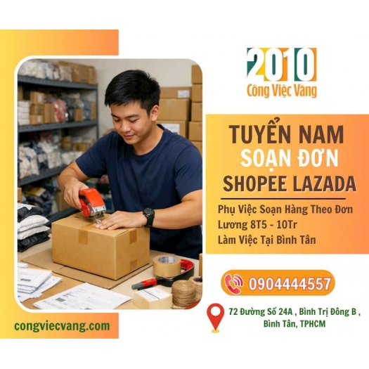 Tuyển 3 Nam Đóng Gói Giày Dép Shopee (1)