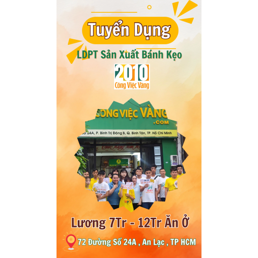 TUYỂN NAM NỮ SẢN XUẤT BÁNH KẸO – BAO ĂN Ở (1)